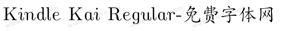 Kindle Kai Regular字体转换